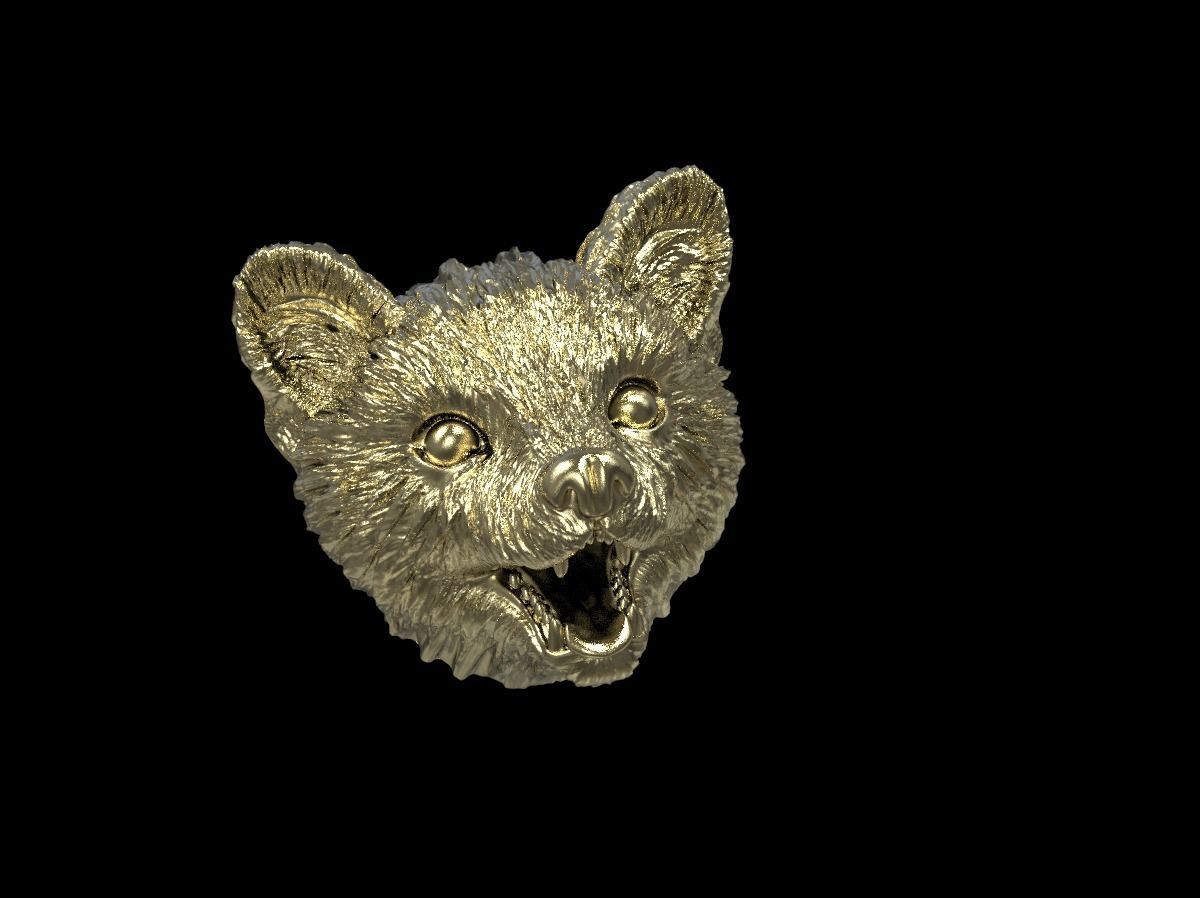 Marten head 3D print model 3D print model_34