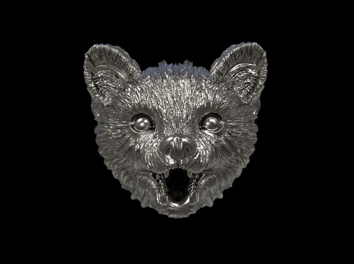 Marten head 3D print model 3D print model_32