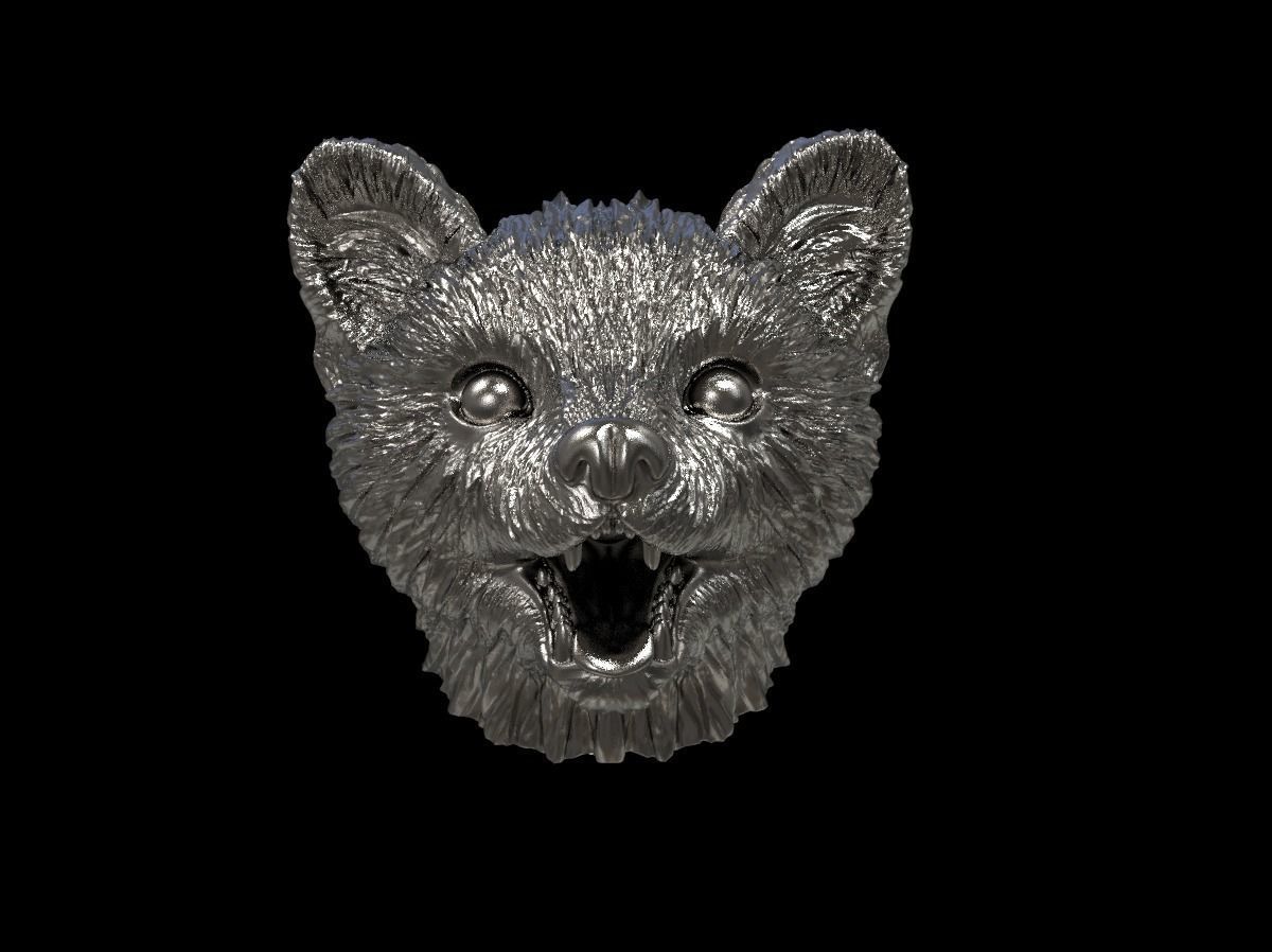 Marten head 3D print model 3D print model_26