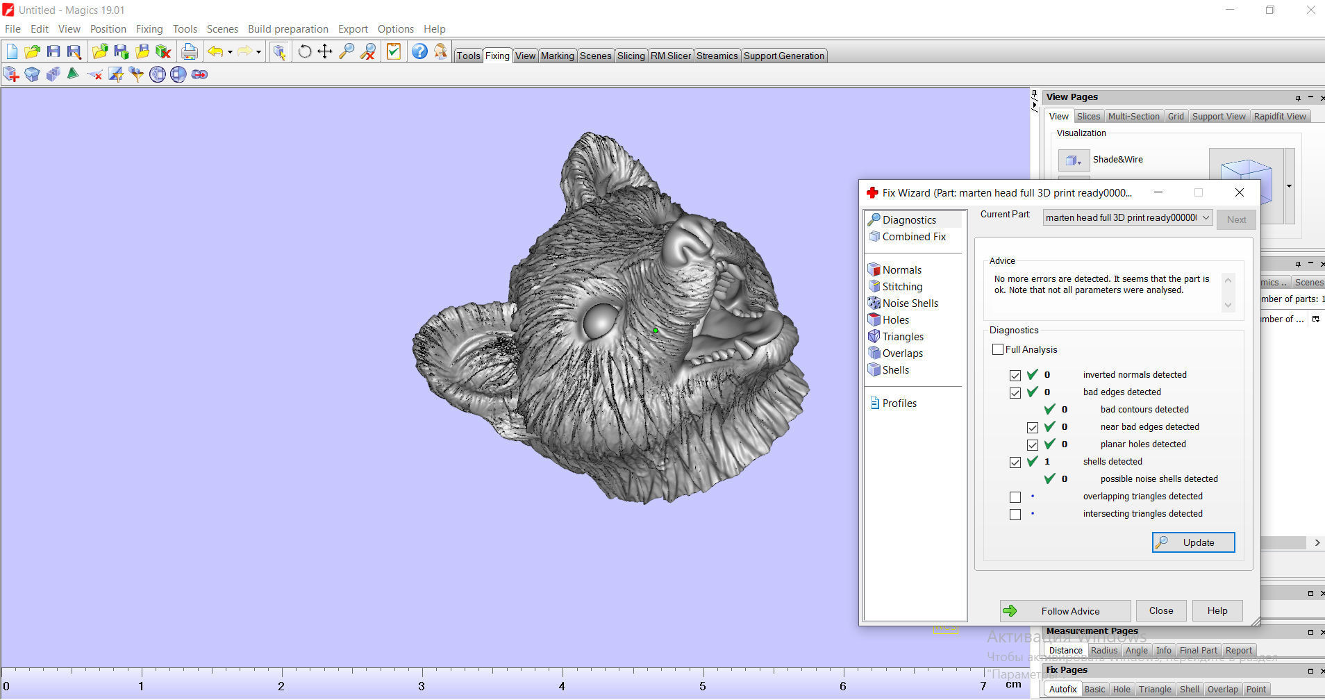 Marten head 3D print model 3D print model_10