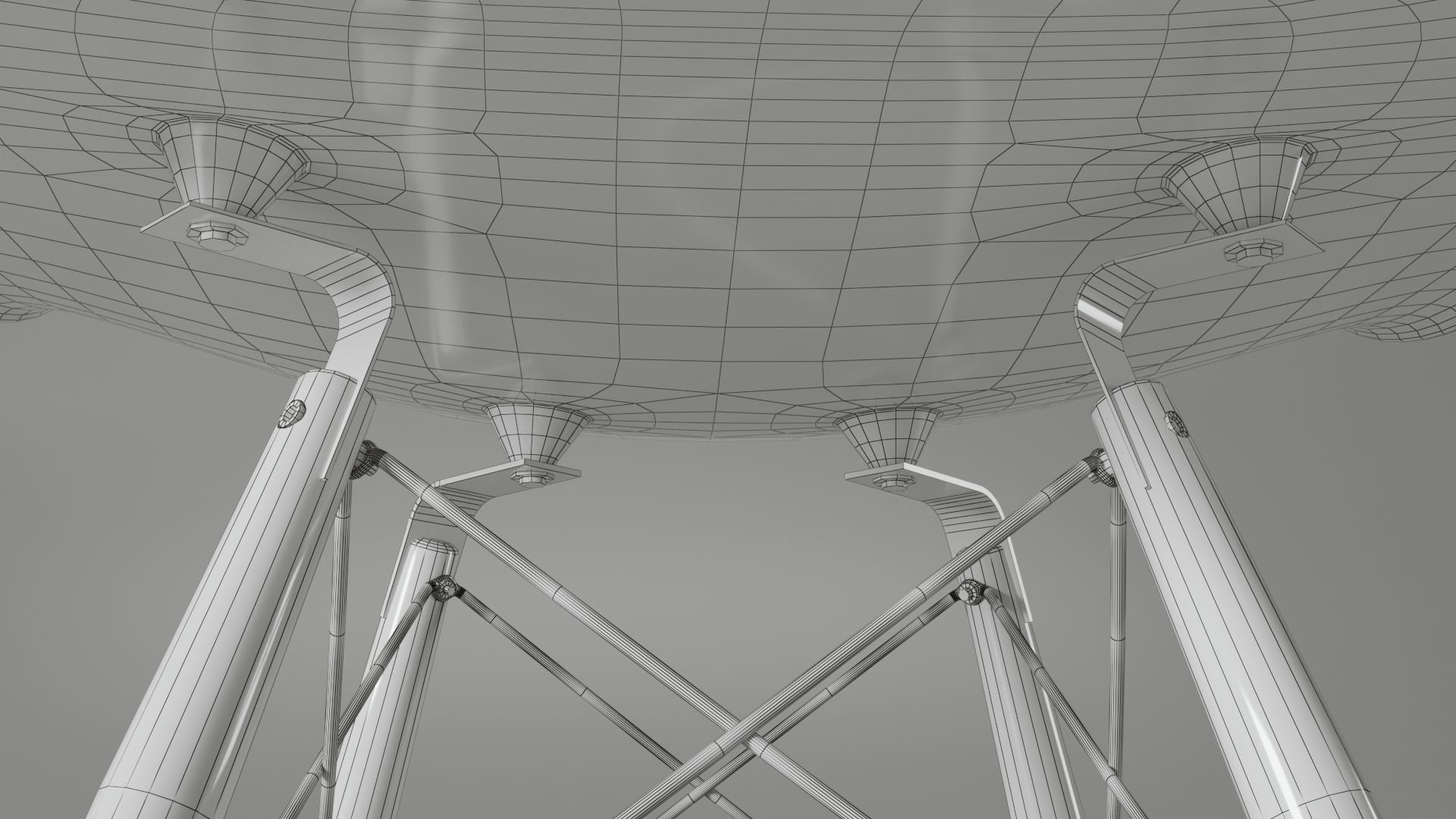Eames Chair white 3D model_5