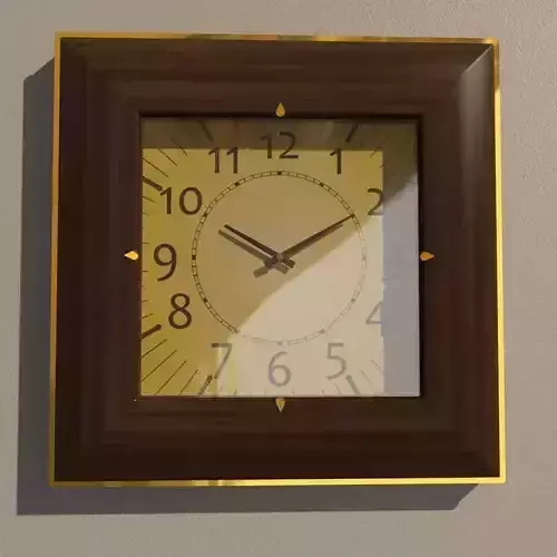 Wall clock 3D model