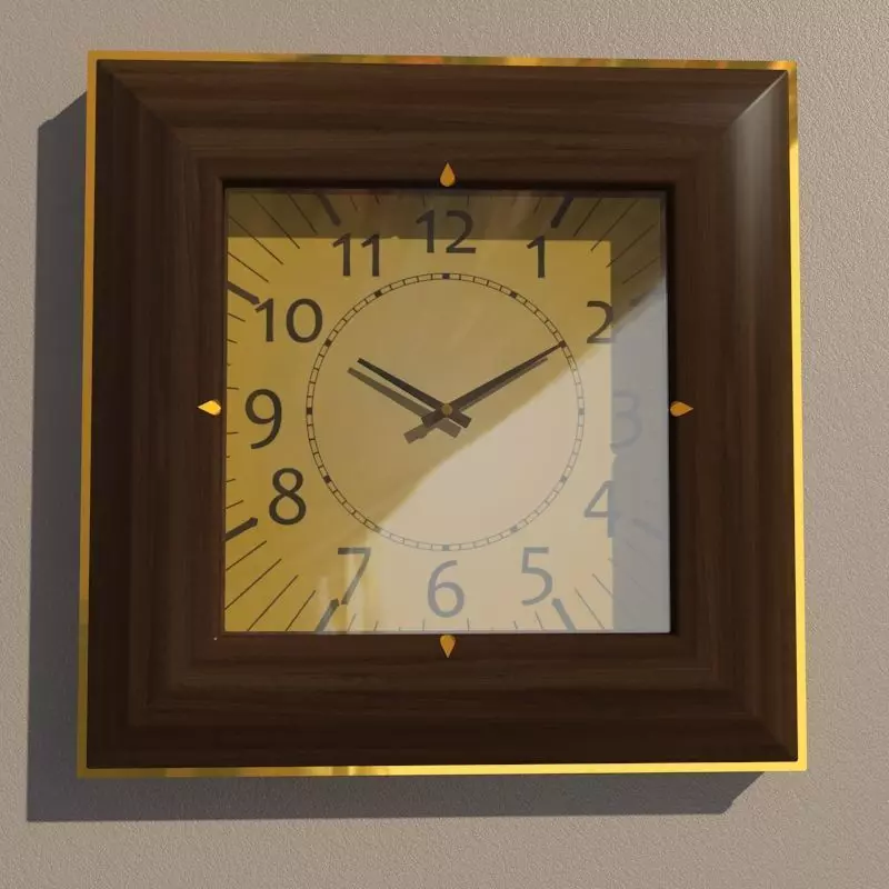 Wall clock 3D model