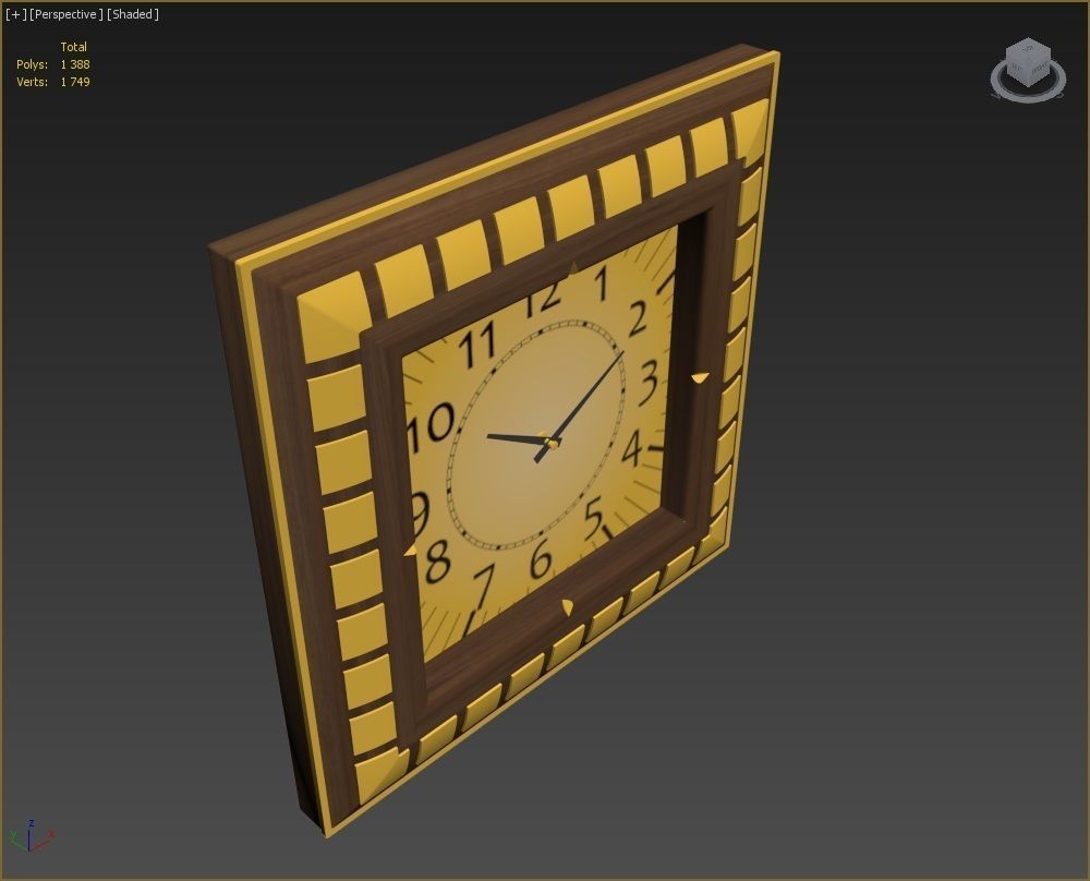 Wall clock 3D model_14