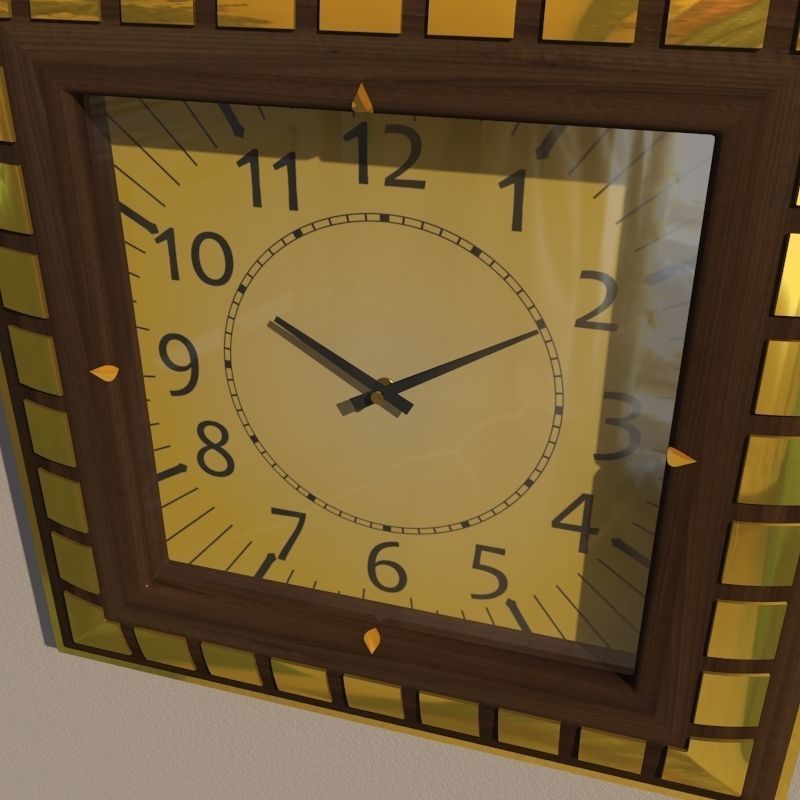 Wall clock 3D model_2