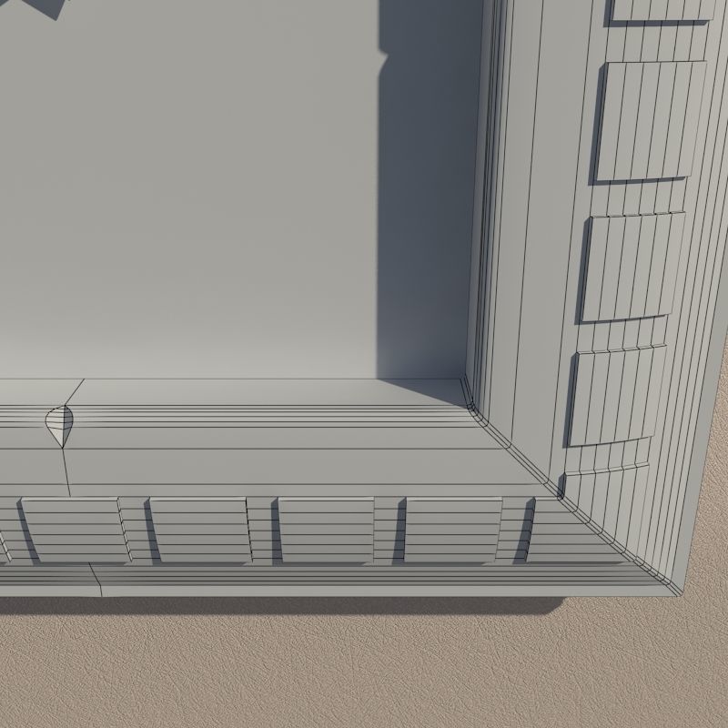 Wall clock 3D model_11