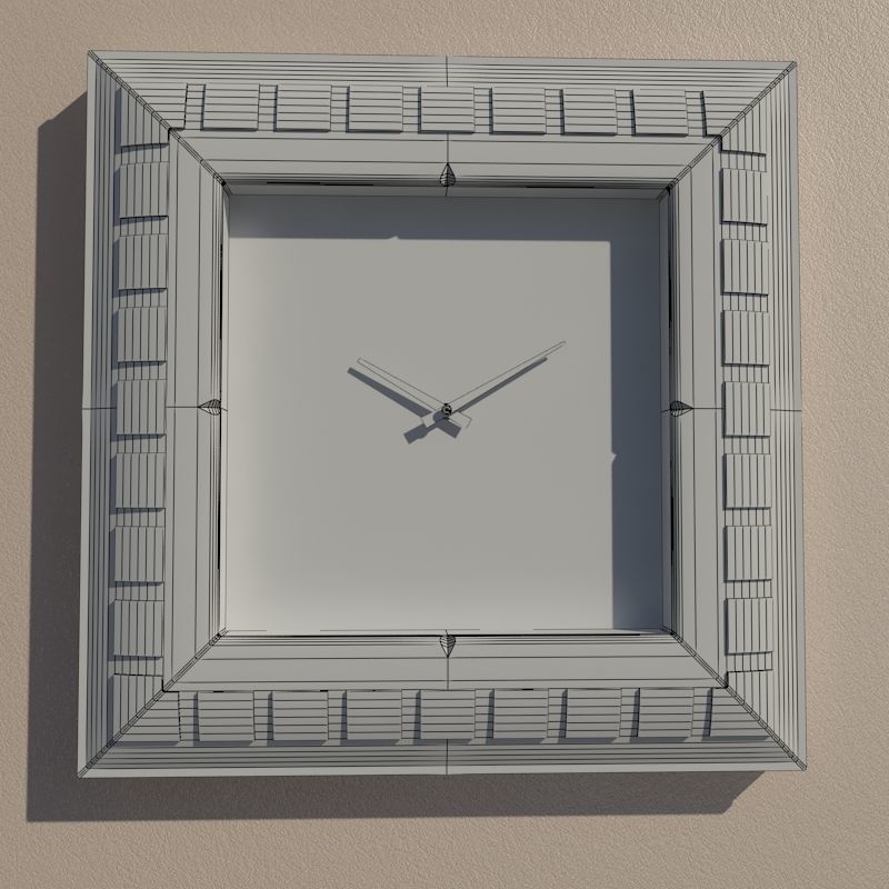 Wall clock 3D model_7