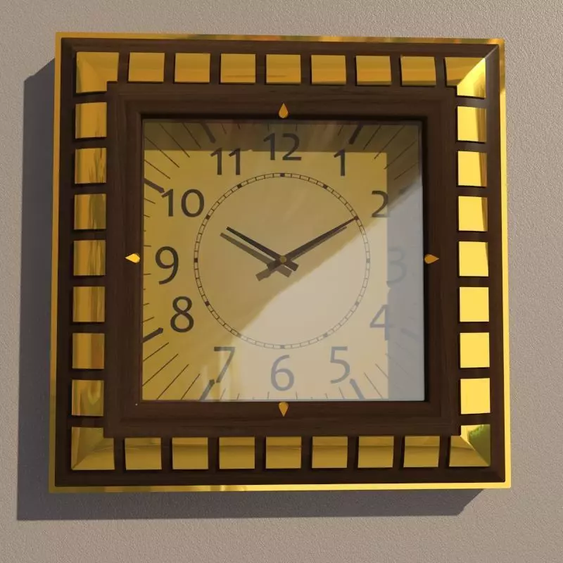 Wall clock 3D model_0