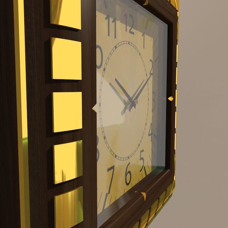 Wall clock 3D model_3