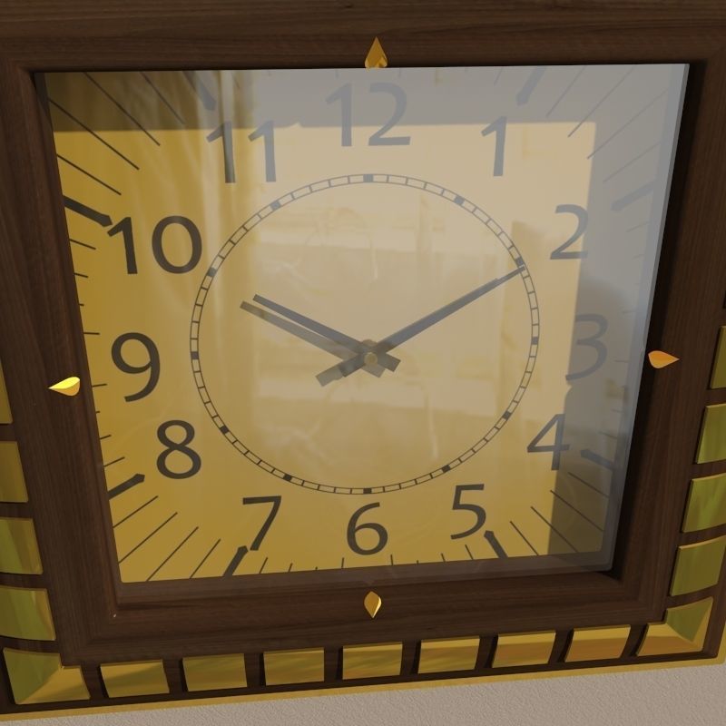 Wall clock 3D model_6