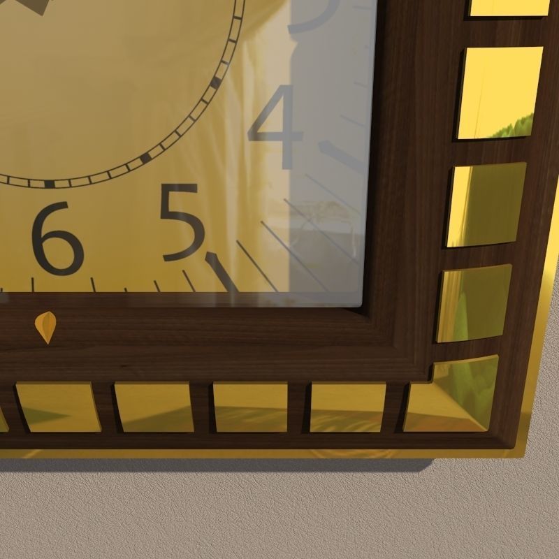 Wall clock 3D model_4