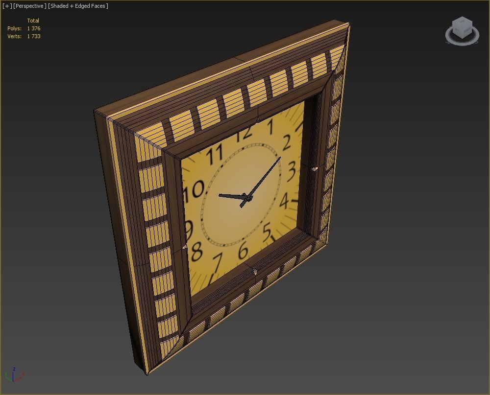 Wall clock 3D model_15