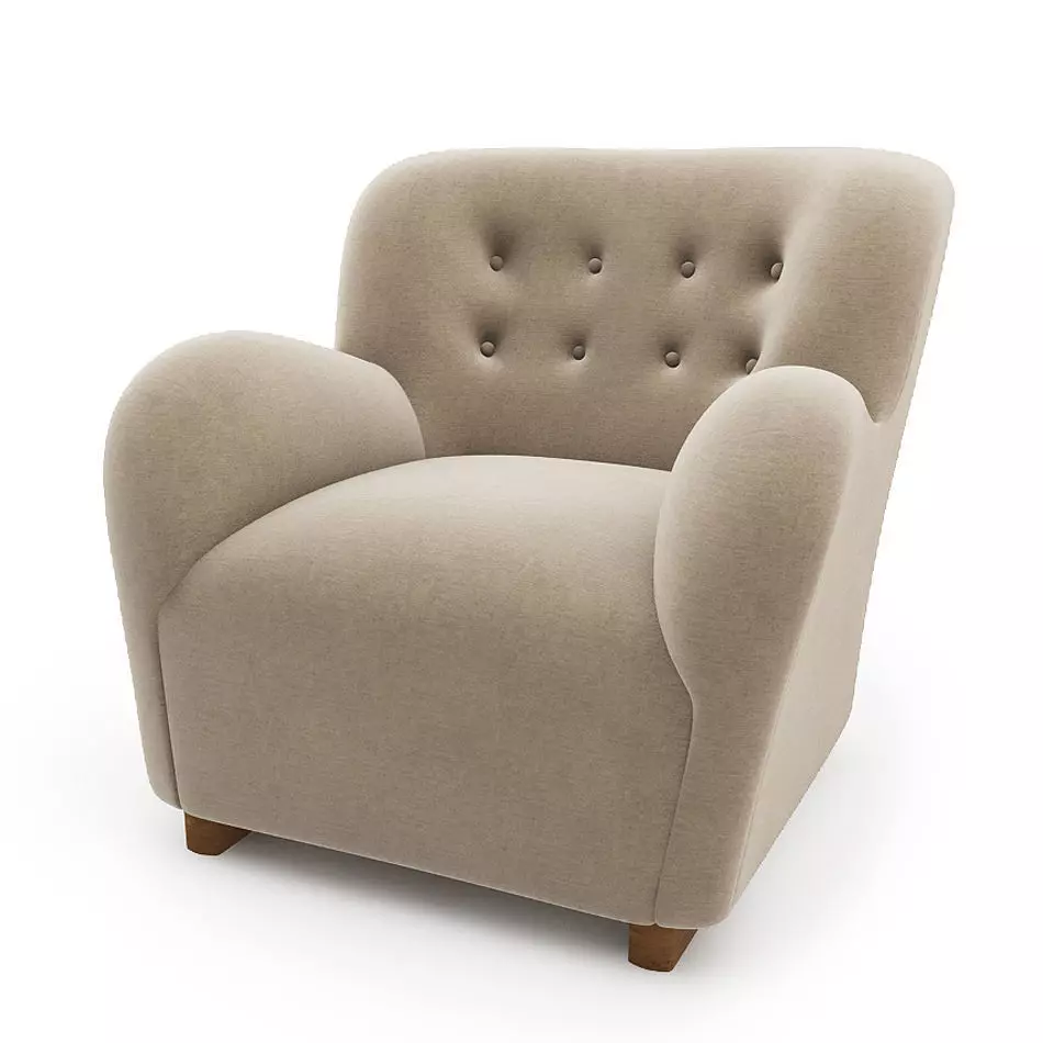 Coustom Lounge Chair 3D model_0