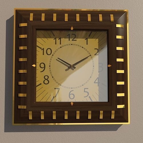 Wall clock 3D model
