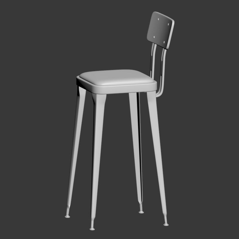 OCTANE BAR STOOL 3D model_1