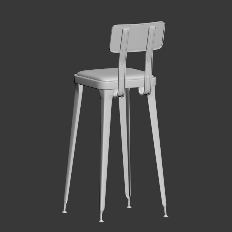 OCTANE BAR STOOL 3D model_3