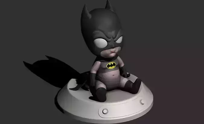 Painted Baby Batman 3D print model