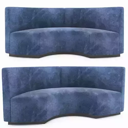 Banquette curved sofa