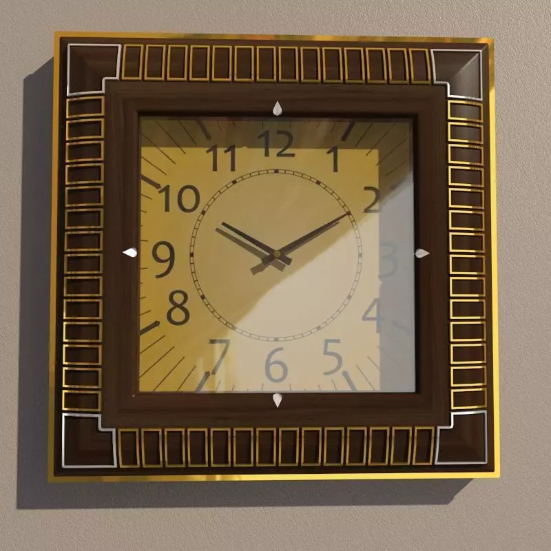 Wall clock 3D model