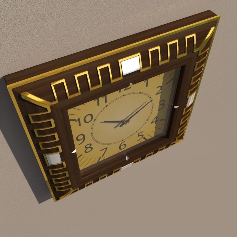 Wall clock 3D model_5