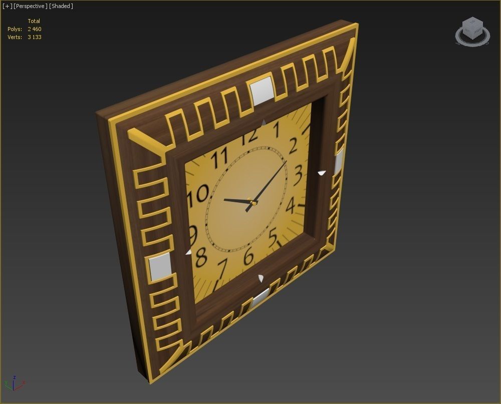 Wall clock 3D model_14