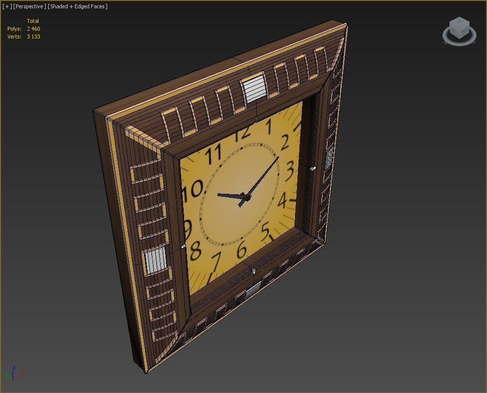 Wall clock 3D model_15