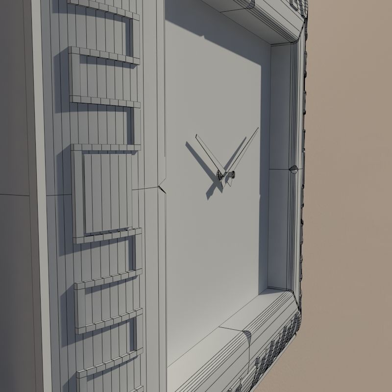 Wall clock 3D model_10