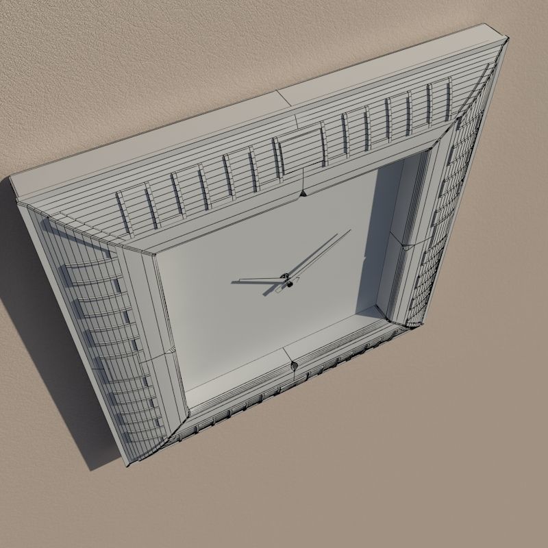 Wall clock 3D model_12