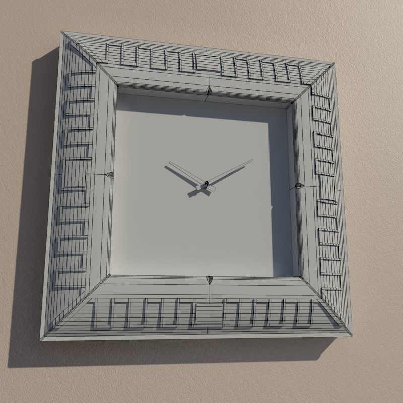 Wall clock 3D model_8
