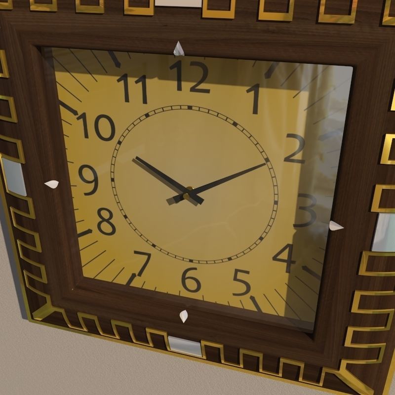 Wall clock 3D model_2