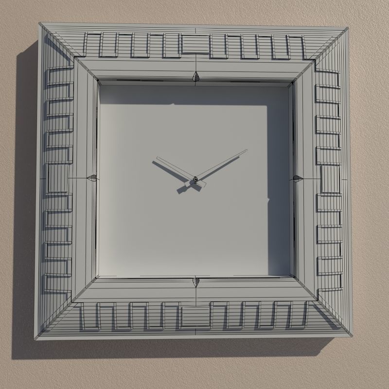 Wall clock 3D model_7