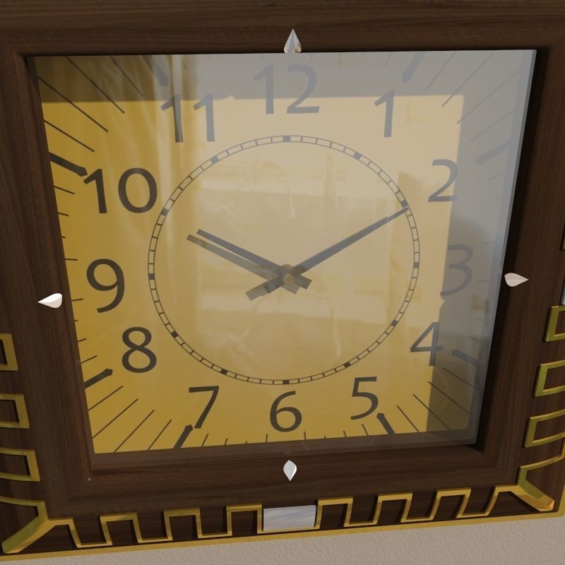 Wall clock 3D model_6