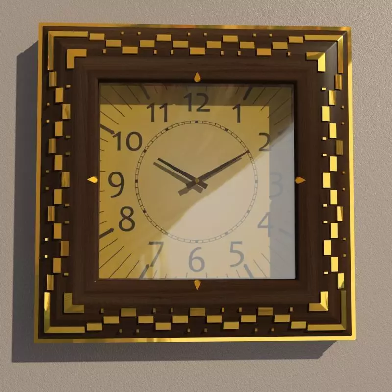 Wall clock 3D model