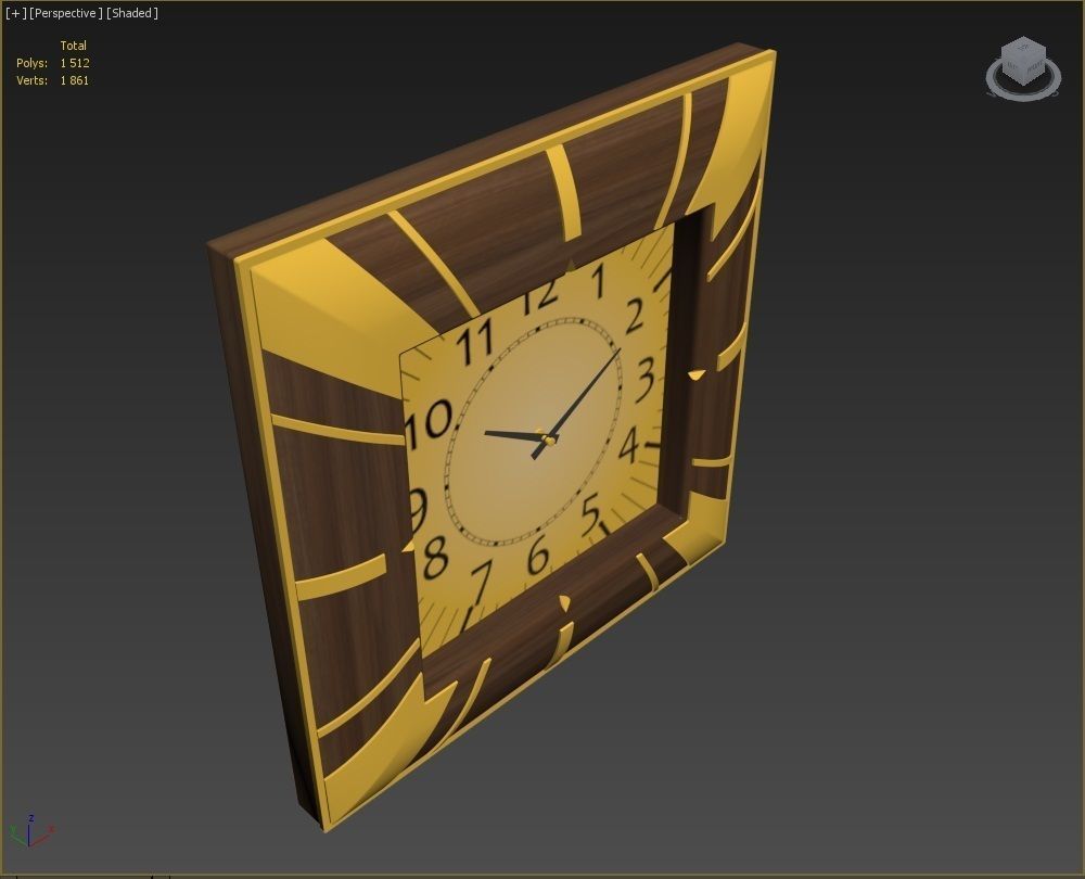 Wall clock 3D model_14