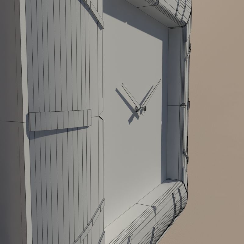 Wall clock 3D model_10