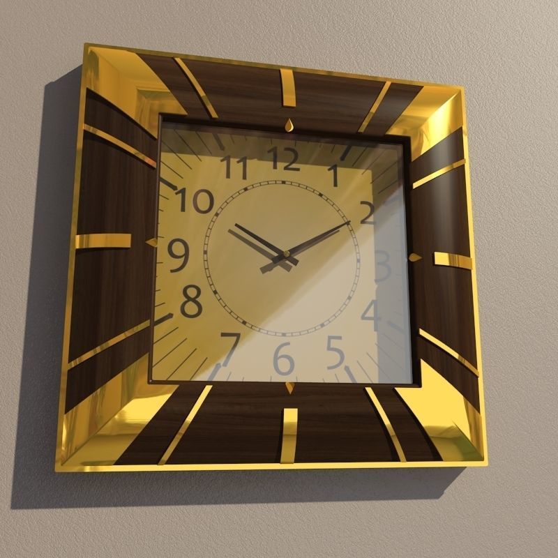 Wall clock 3D model_1