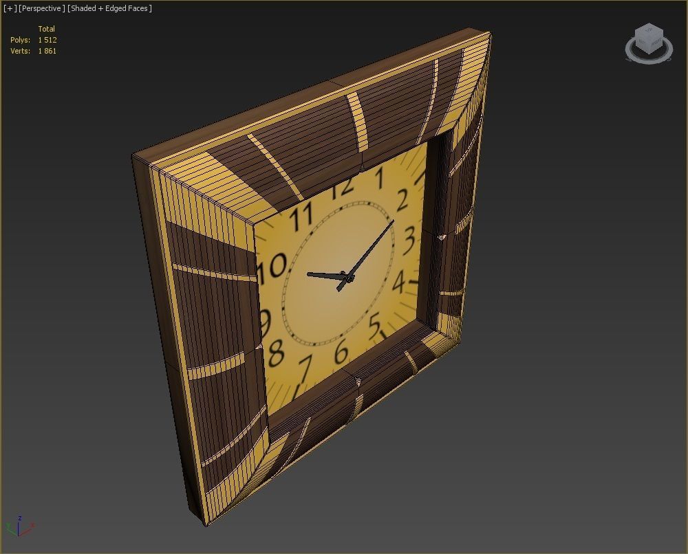 Wall clock 3D model_15