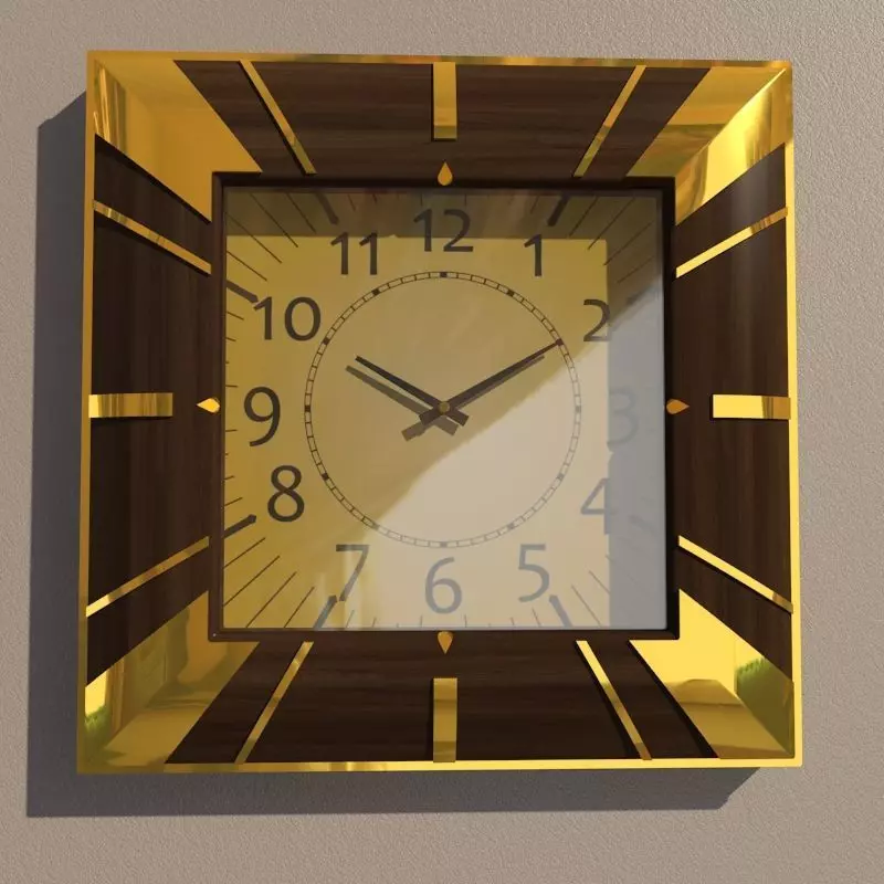 Wall clock 3D model_0