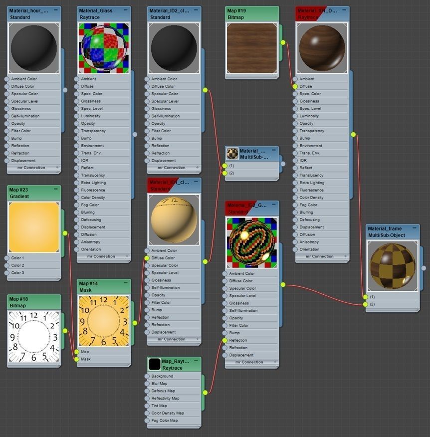 Wall clock 3D model_18