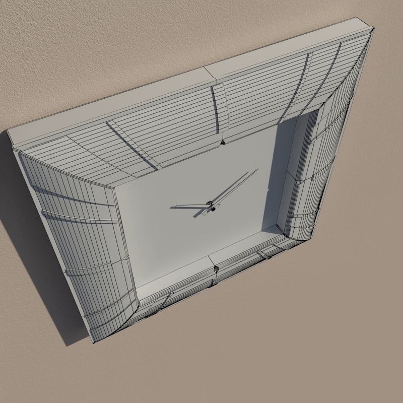 Wall clock 3D model_12