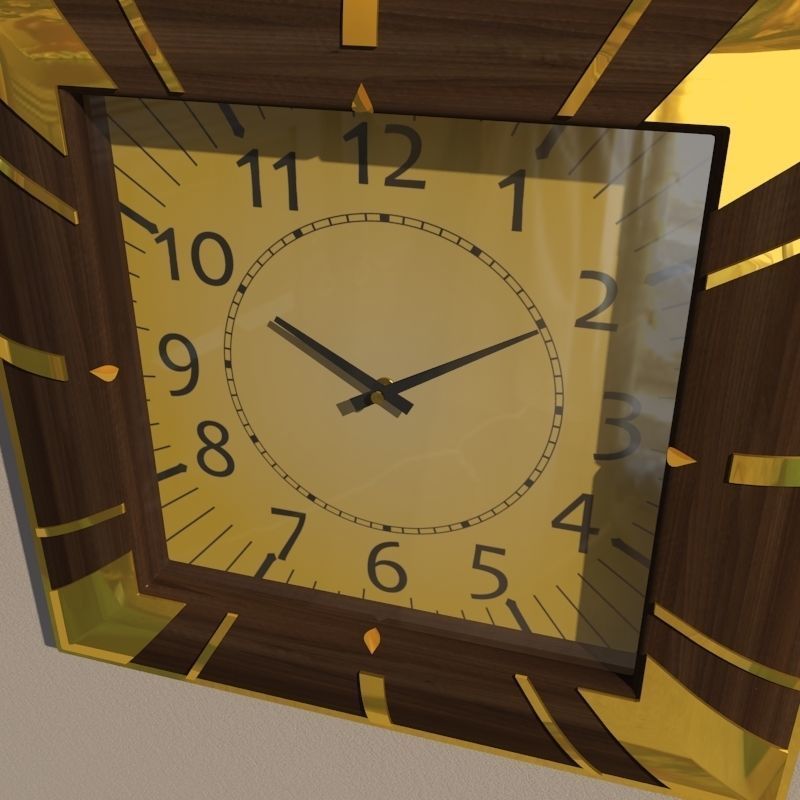 Wall clock 3D model_2