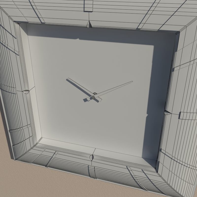 Wall clock 3D model_9