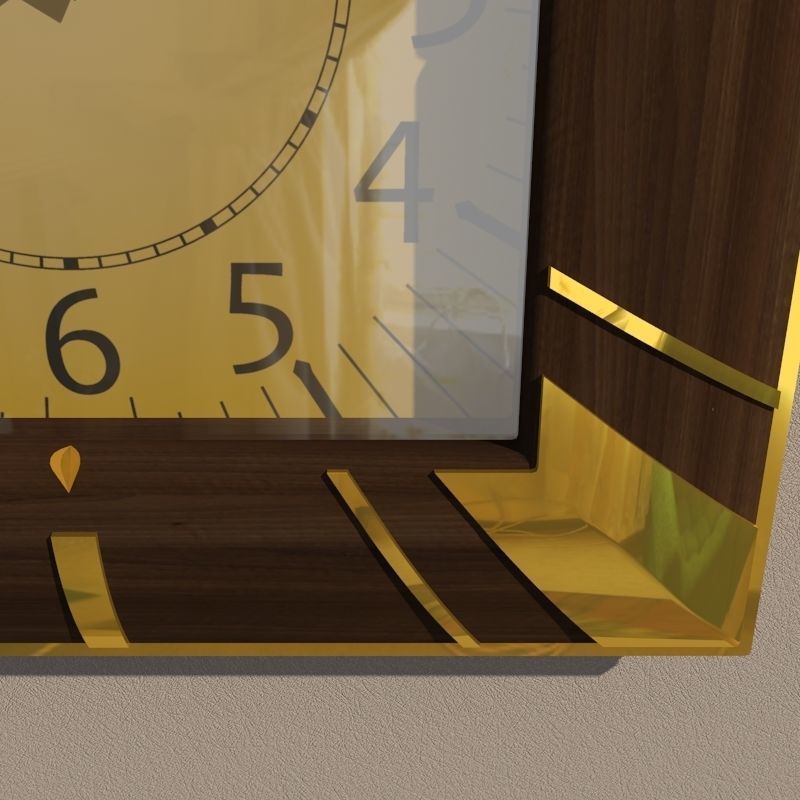 Wall clock 3D model_4