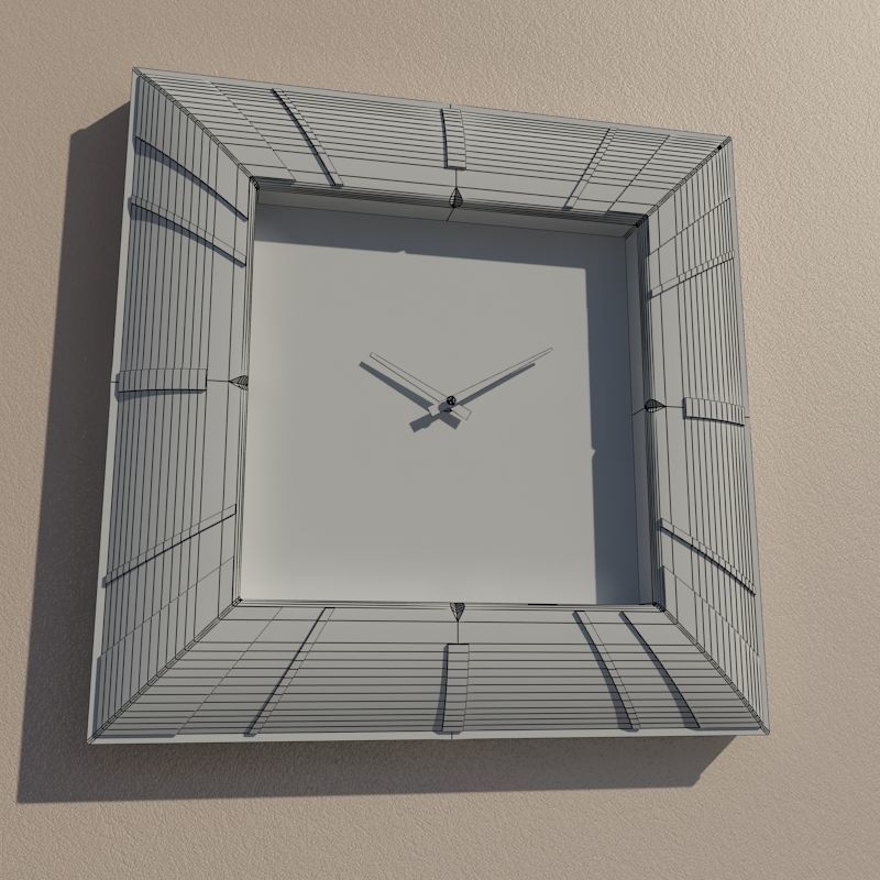 Wall clock 3D model_8