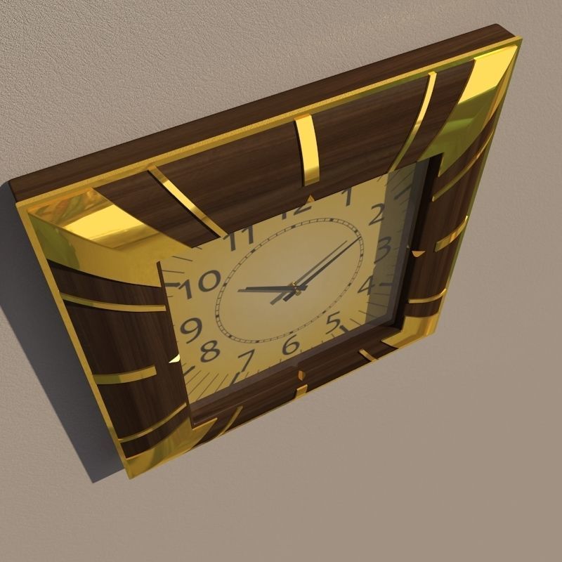 Wall clock 3D model_5