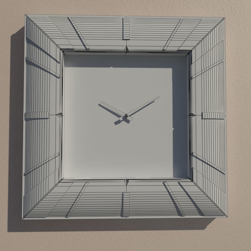 Wall clock 3D model_7