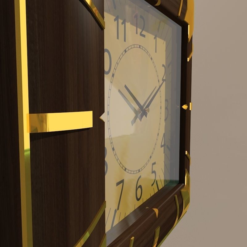 Wall clock 3D model_3