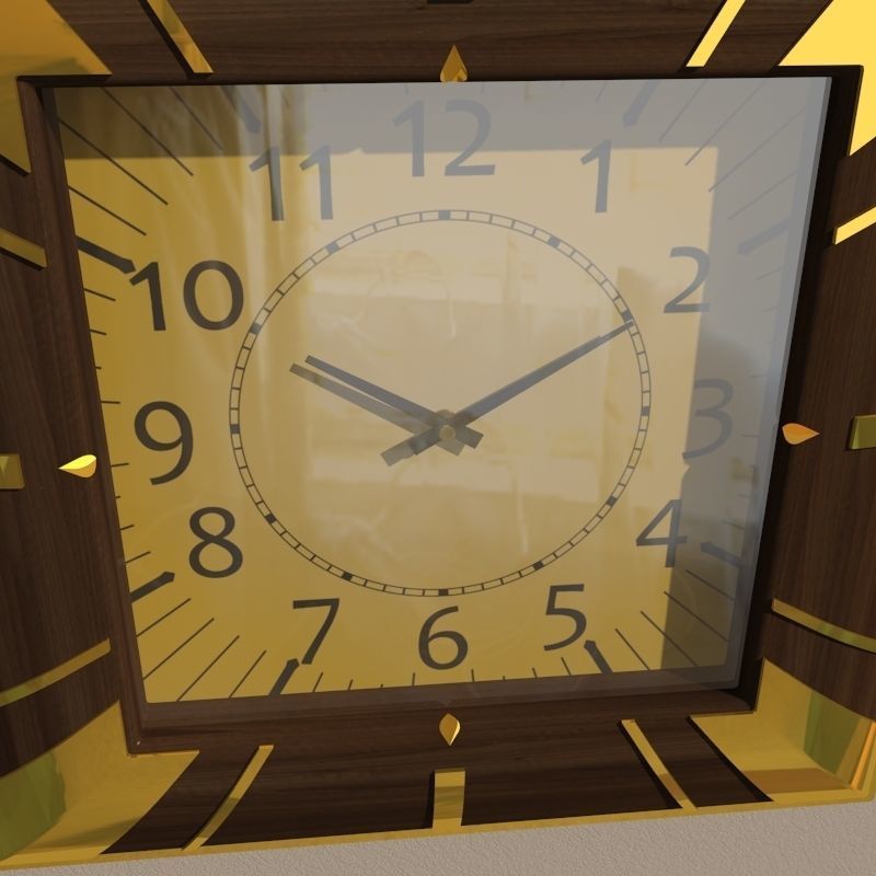 Wall clock 3D model_6