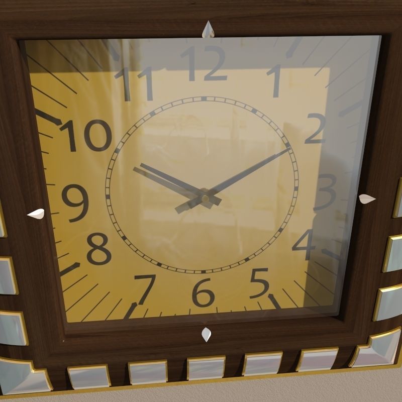 Wall clock 3D model_6