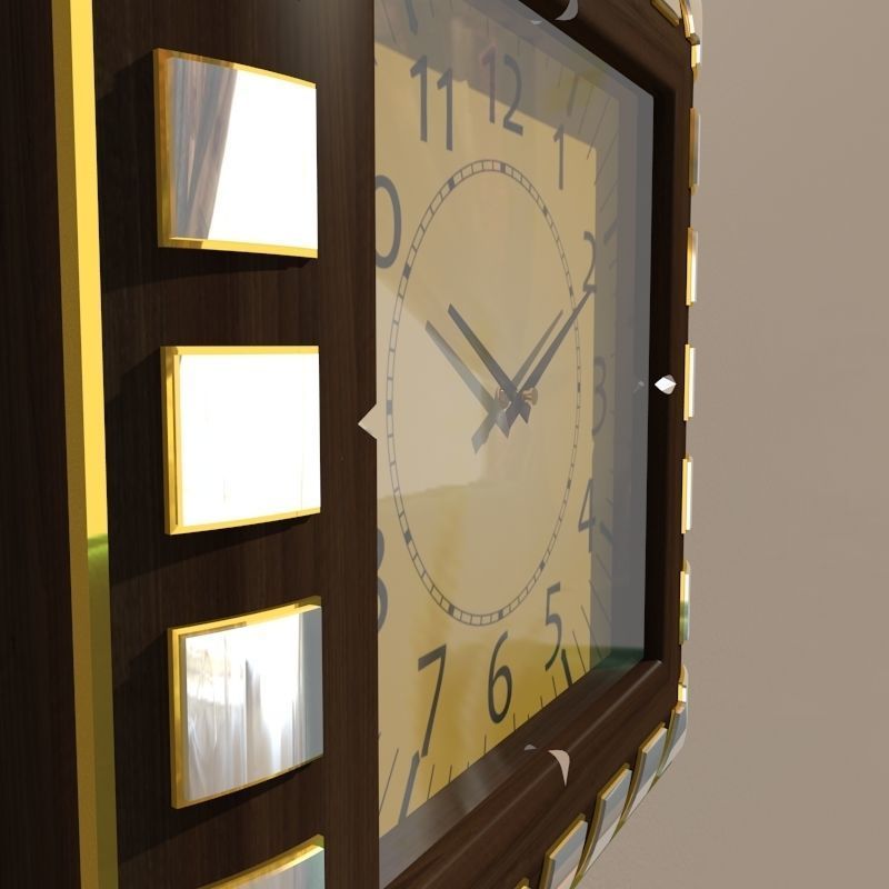Wall clock 3D model_3